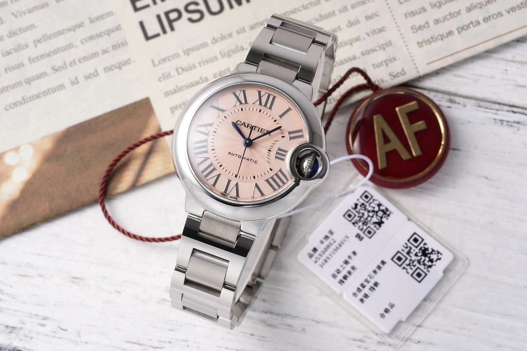 Cartier Ballon Bleu Automatic Silver Dial Two-Tone Steel and Gold Watch Watches - 14