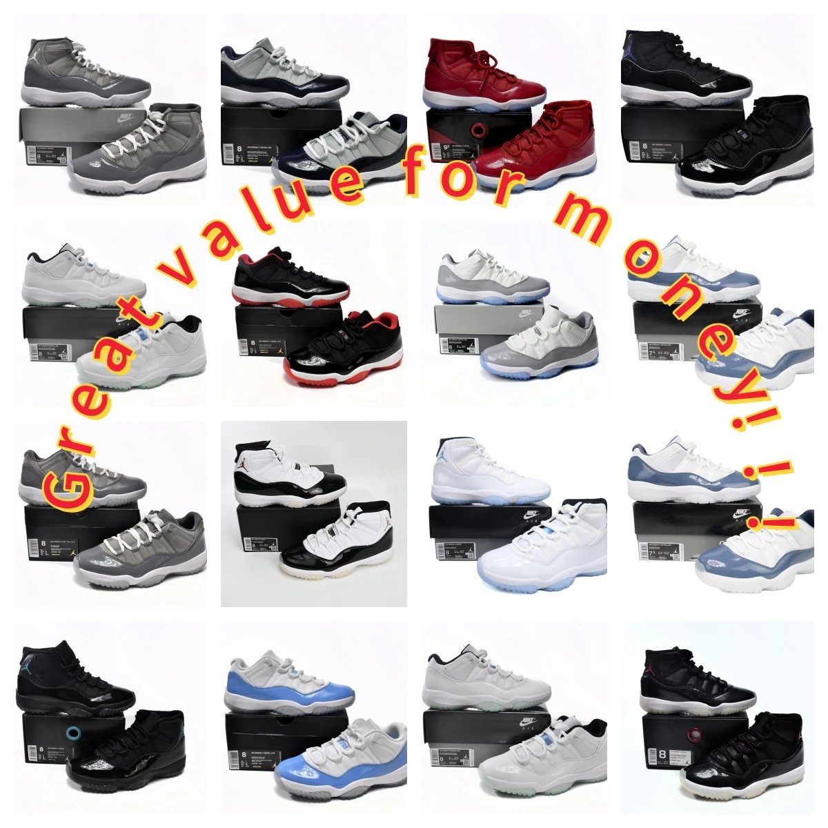 Air Jordan 11 (Budget) (29 Colorways)