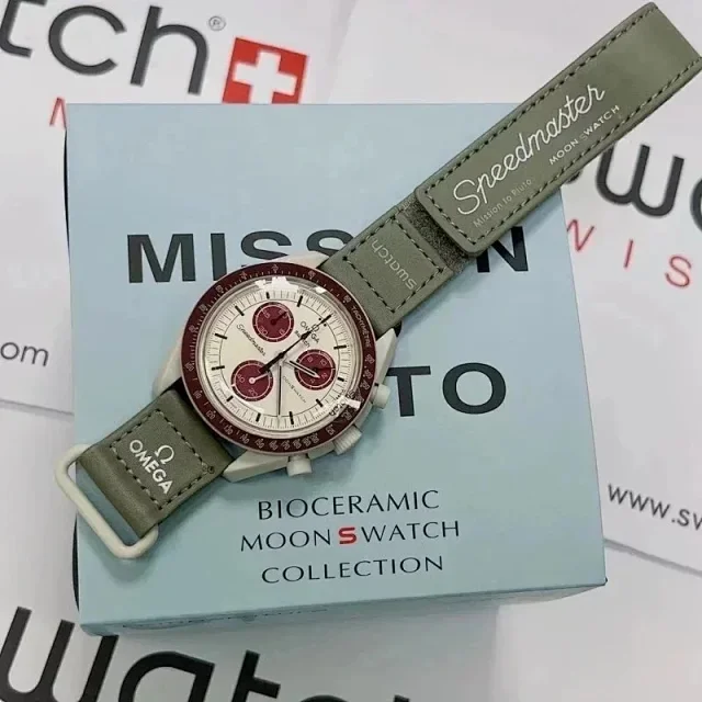 Swatch MoonSwatch chronograph and Blancpain x Scuba Fifty Fathoms product detail image 2