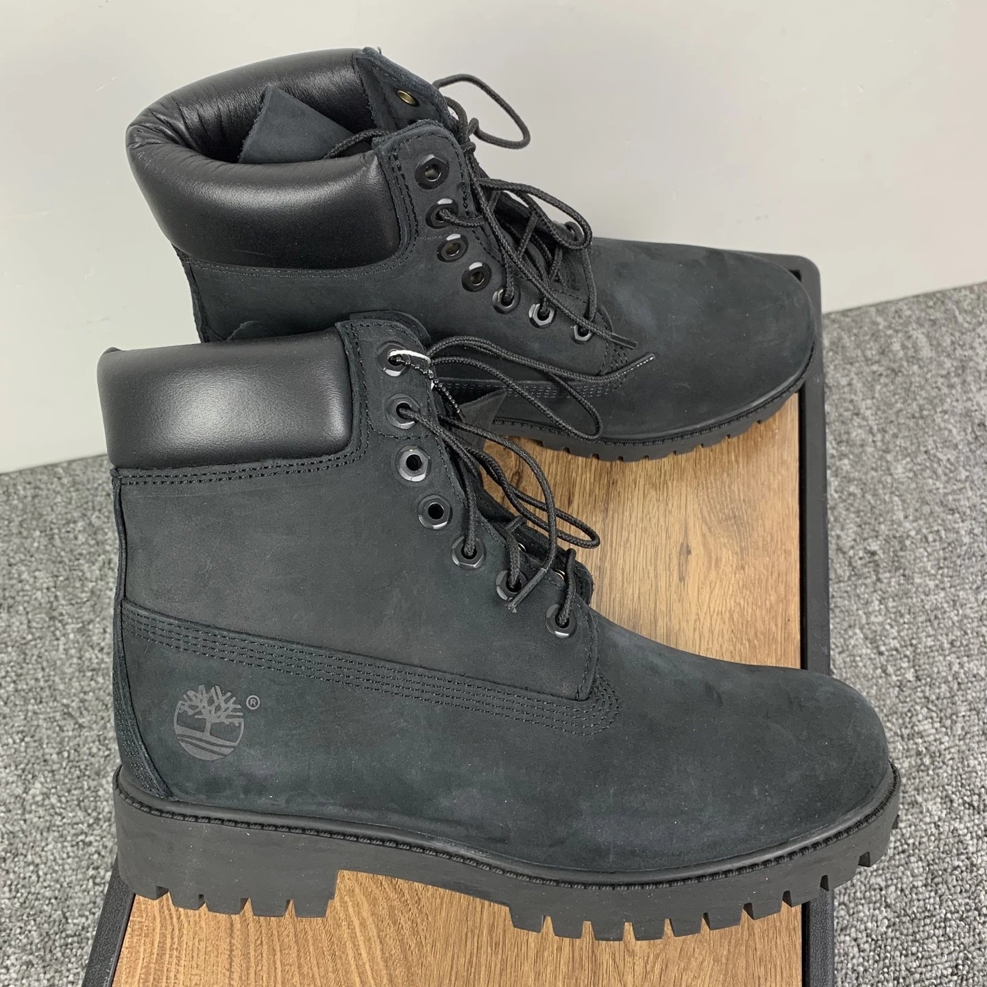 Timberland Boots 6-inch lace-up work — ZS Timberland high-top classic black 10073
