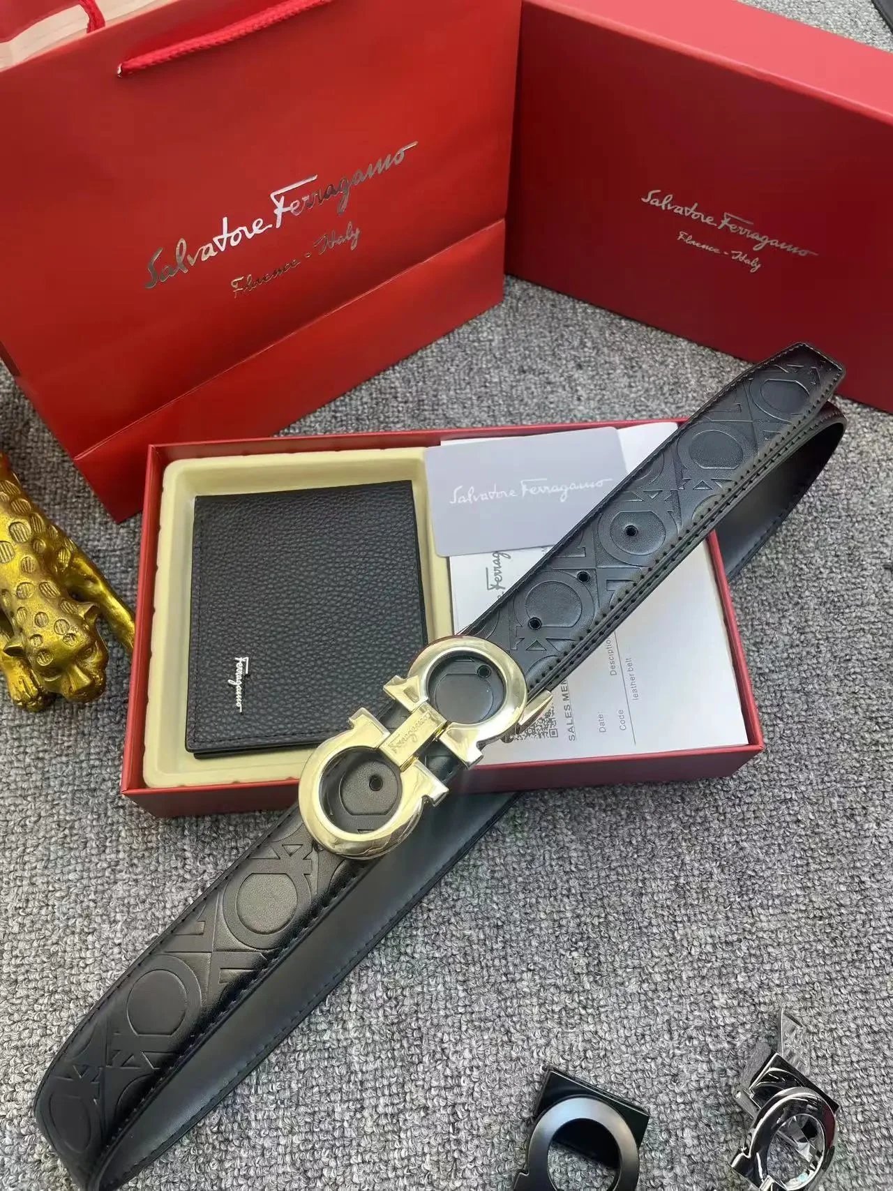 CK gold buckle cover
