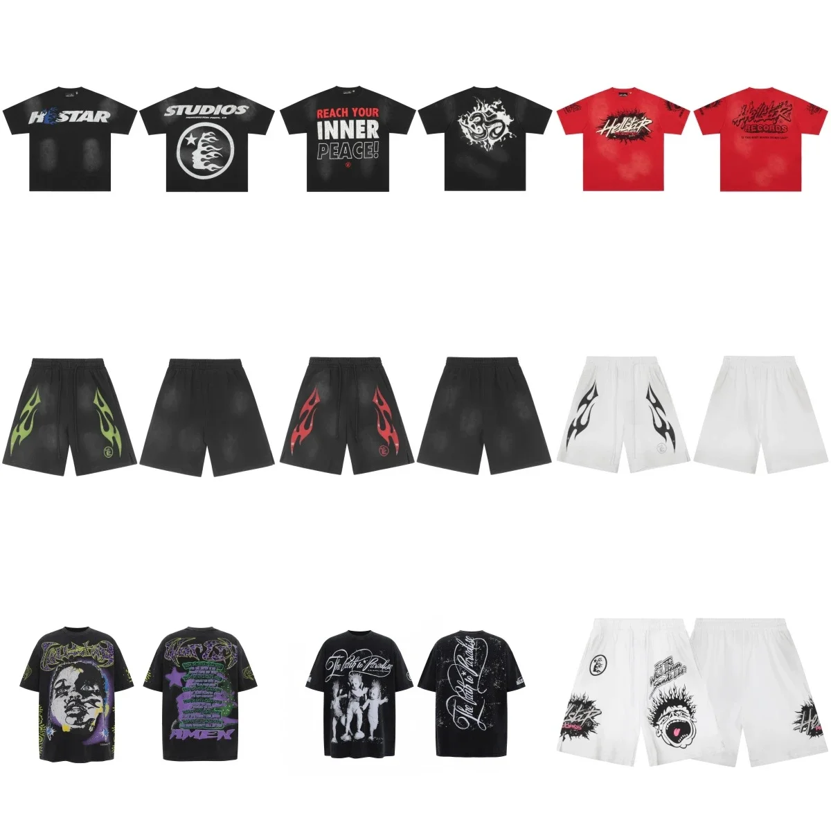 Hellstar Tee Shirts and Shorts