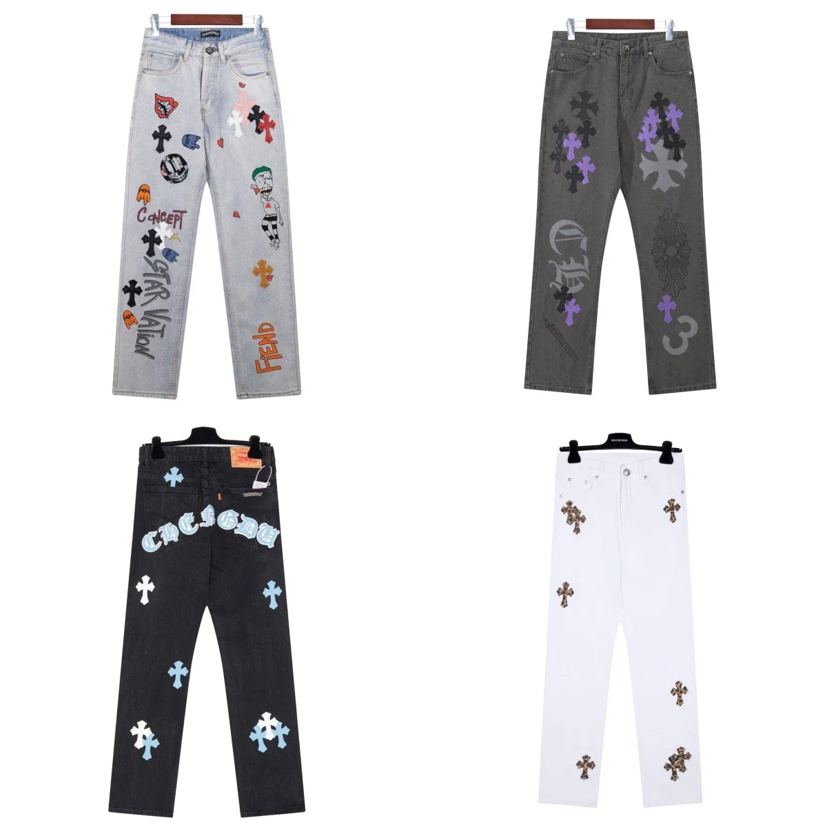 Chrome Hearts Jeans and Jorts/Shorts
