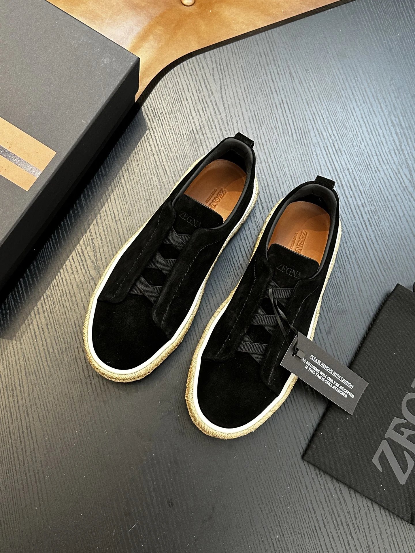 Zegna Leather Sneakers