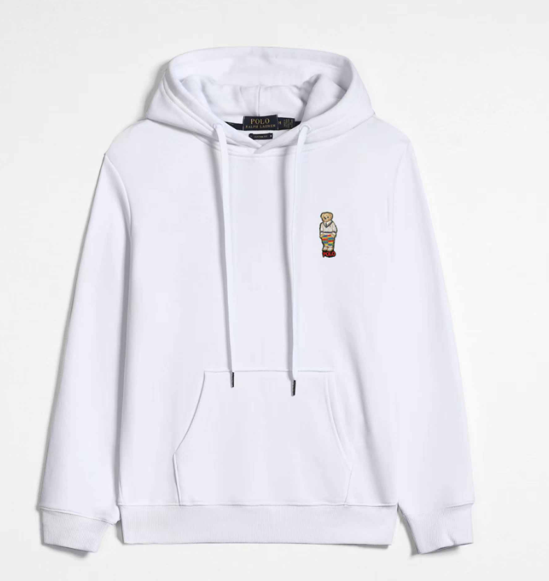 White bear embroidery