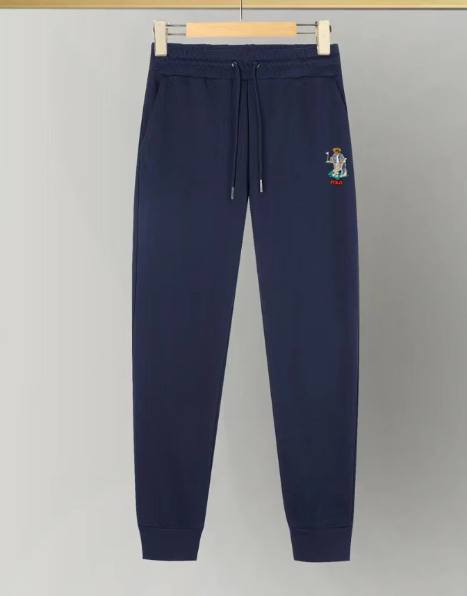 Treasure blue embroidered teddy bear pants