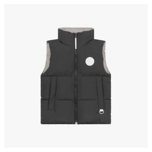 Off-White Circular Logo Puffer Vest Black - 1