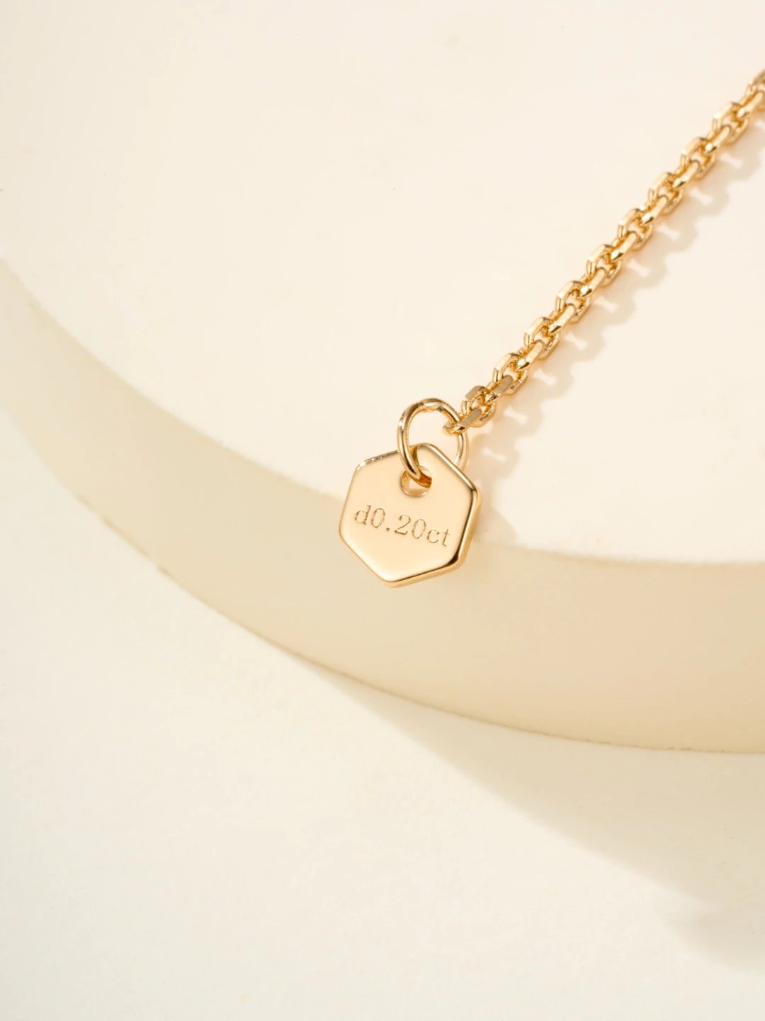 FRED Hexagon Diamond Necklace Gold Jewelry - 11