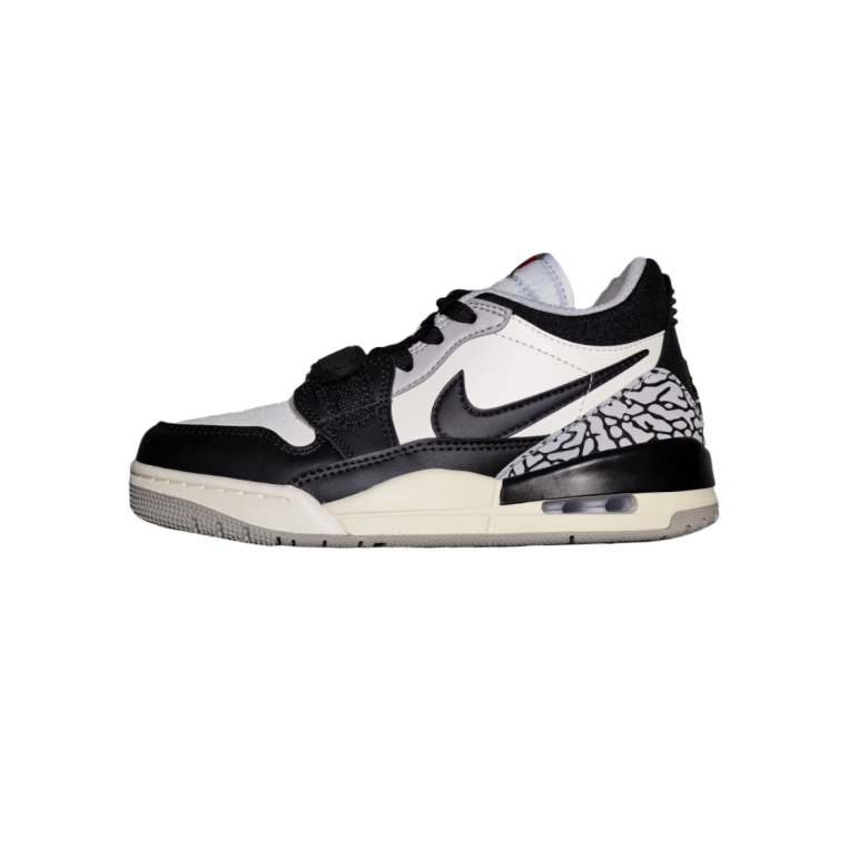Air Jordan 312 Black White Mid-Top Basketball Shoe