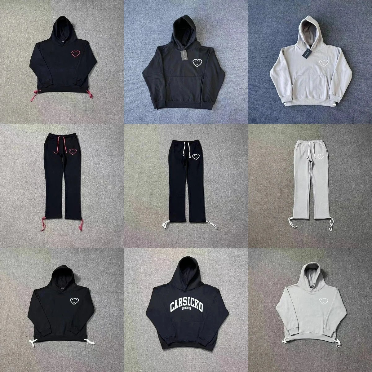 Carsicko Heart Logo Hoodie Set