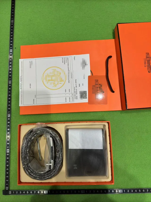 Hermès Belts Leather belt with H buckle product detail image 1