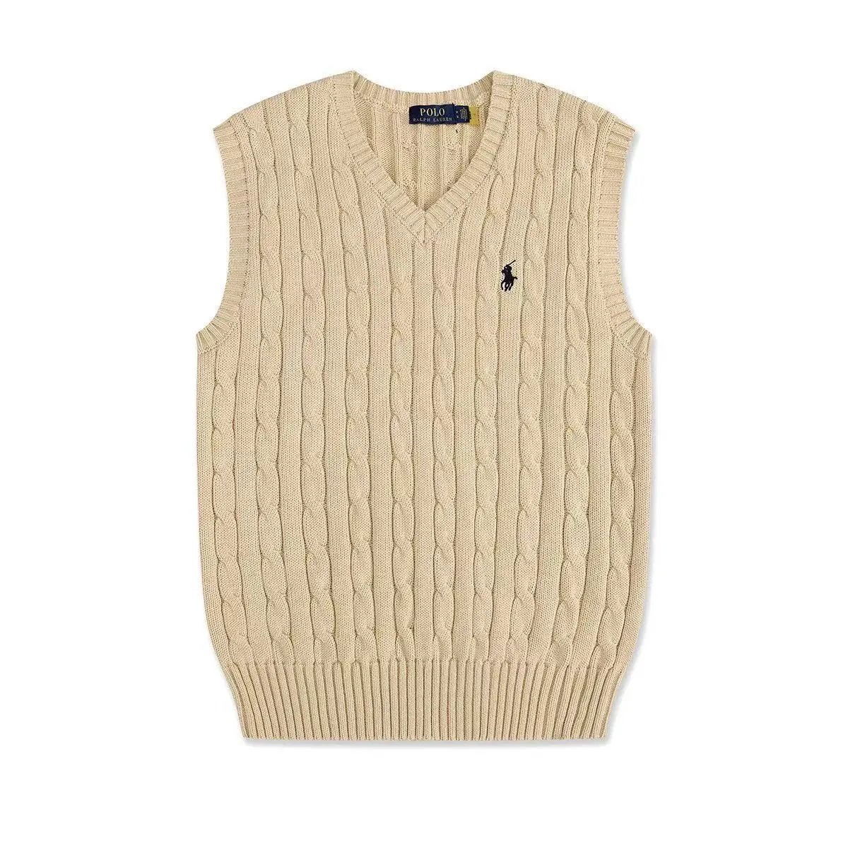 马甲 卡其色黑标