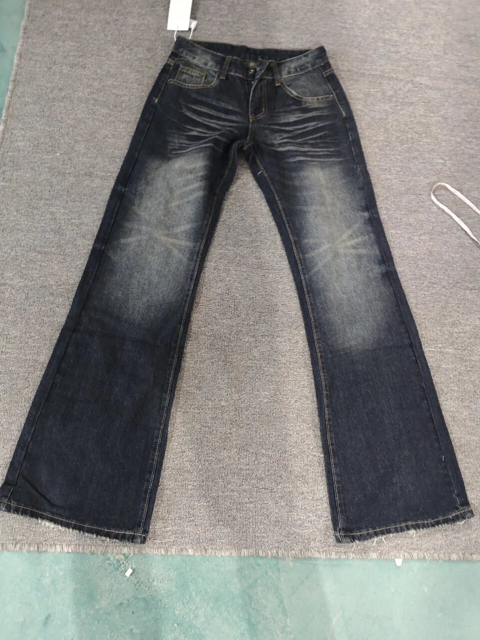Retro Washed Punk Wide-Leg Jeans, Streetwear for Men and Women