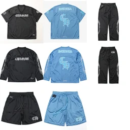 thumbnail for Ice Hockey Uniform Sanskrit Double Layer Mesh Baseball Uniform Long Sleeve TEE Shirt Loose Pants Shorts - Y3-L40