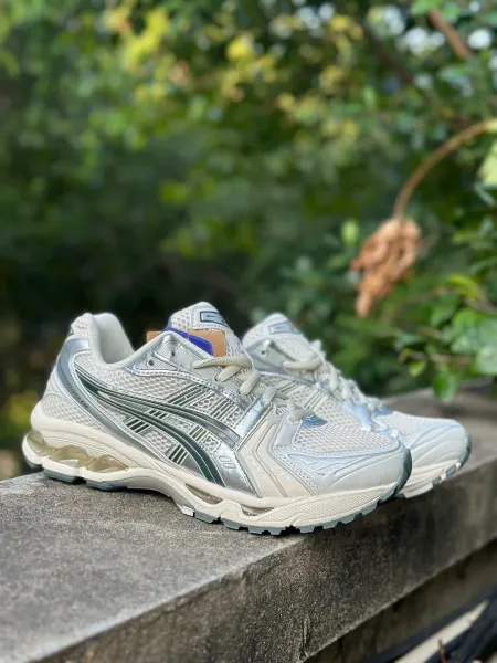 Asics Gel-Kayano 14 Silver Blue Running Shoes - 35
