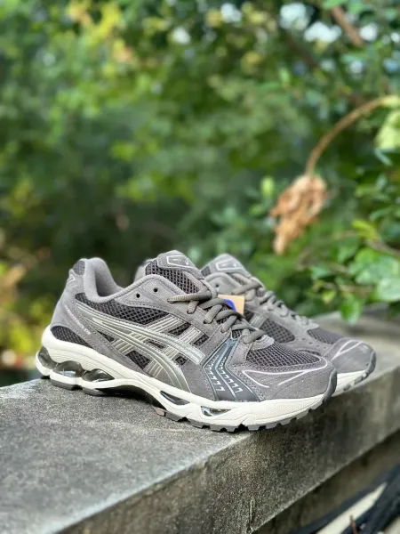 Asics Gel-Kayano 14 Silver Blue Running Shoes - 28