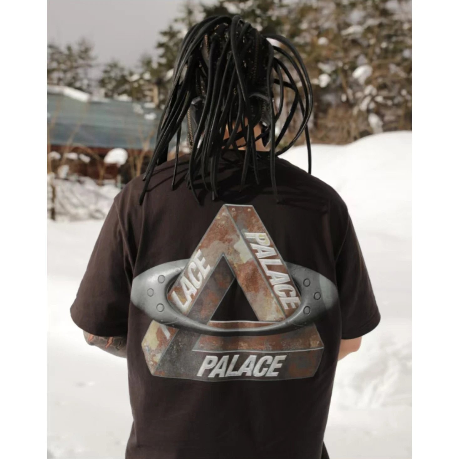TOP quality high quality o@kley o@kley co-branded PLA vintage patchwork round neck quick-drying letter print color collision t-shirt tee
