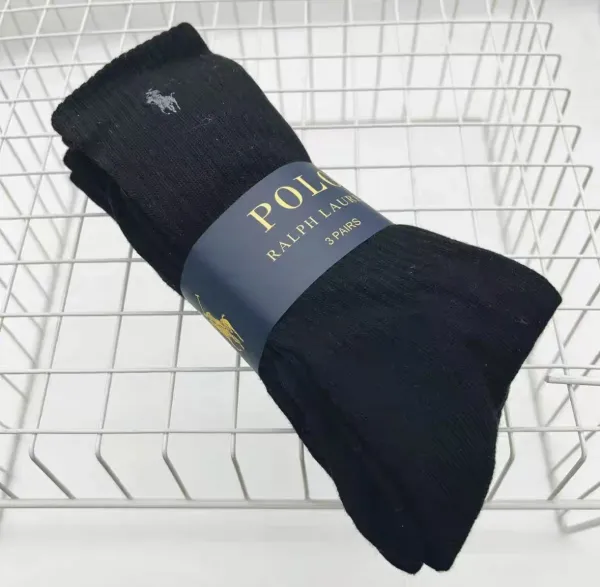 Ralph Lauren Polo Player Logo Ankle Socks White - 4