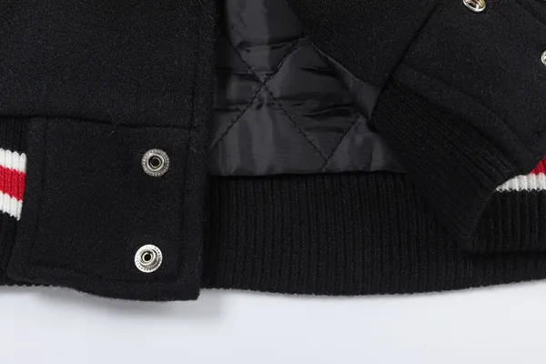 Stussy x Jil Sander Legacy Varsity Jacket Black / White Outerwear - 13