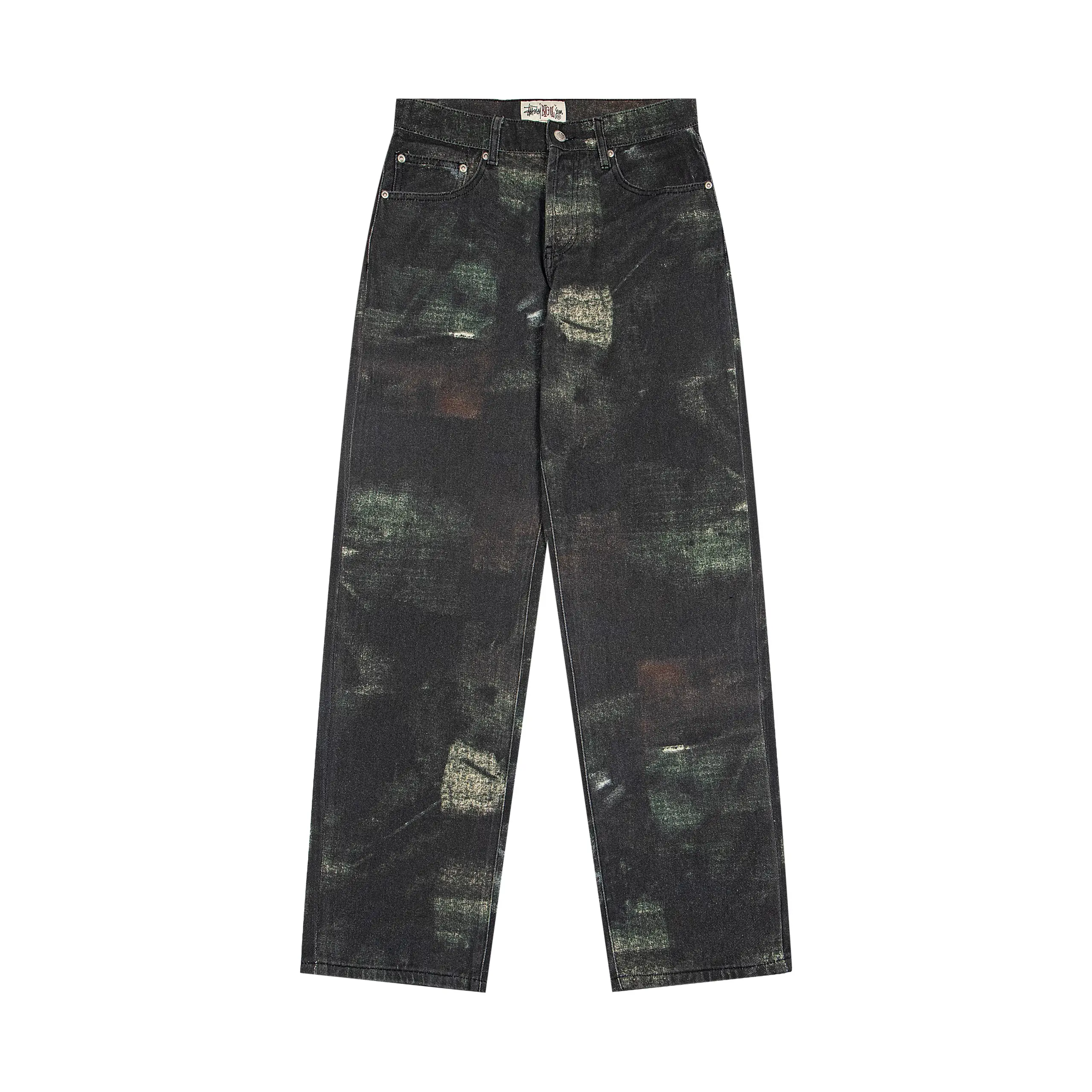 Stussy FW24 BIG OL' JEAN STENPAT CAMO Relaxed Multi-Pocket Logo