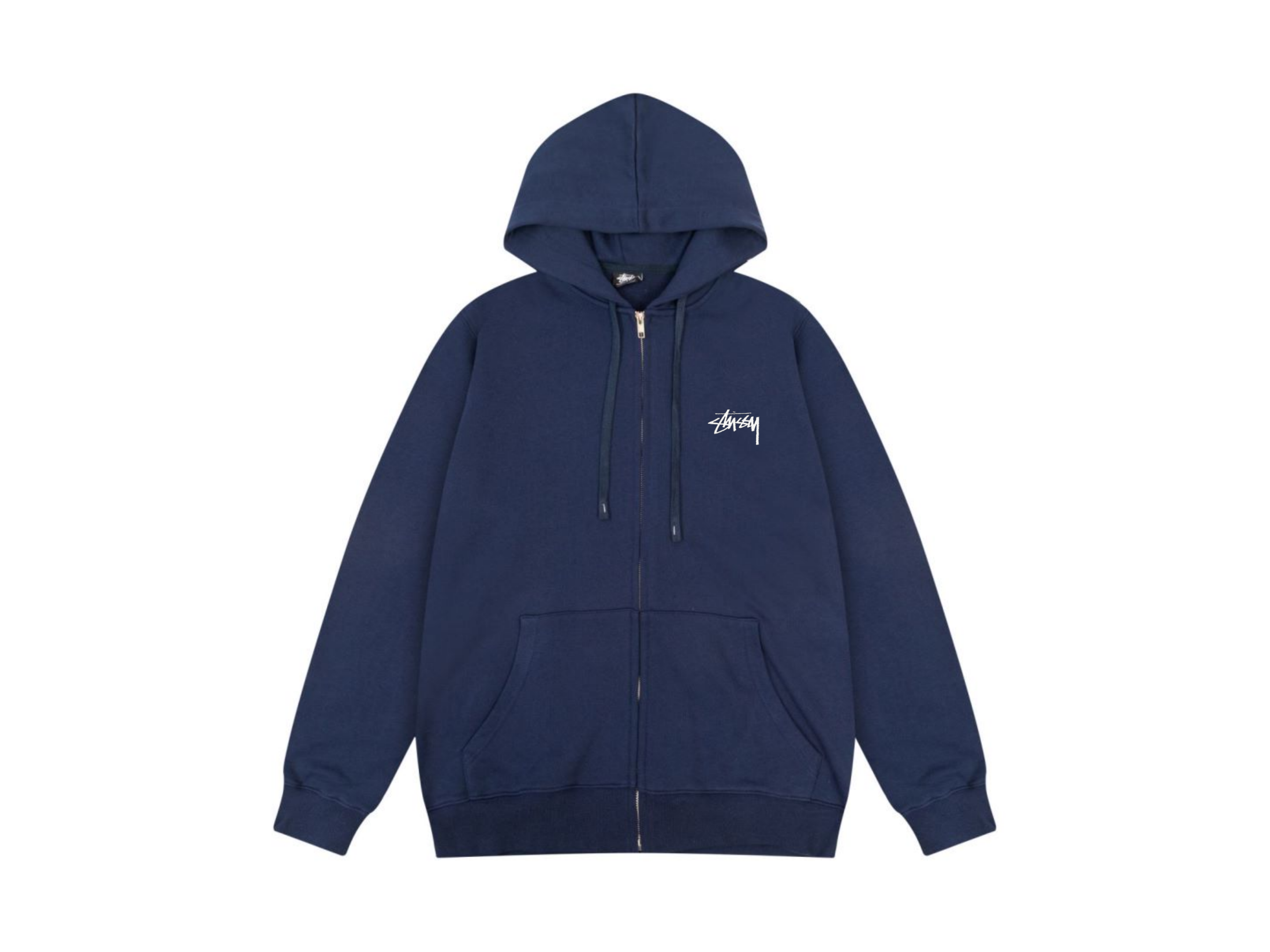 038#Stus*y Zip-up Hoodie