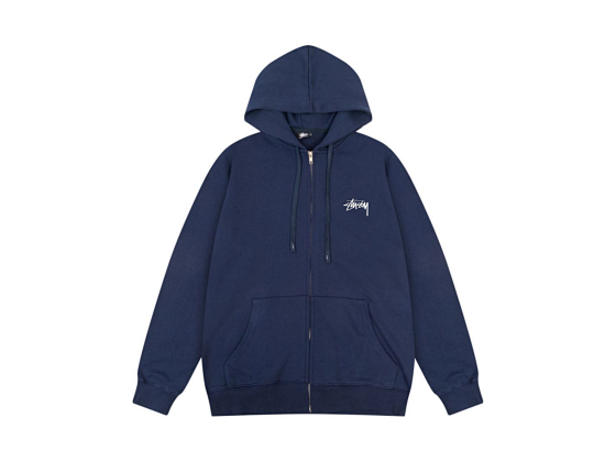 038#Stus*y Zip-up Hoodie