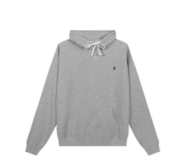 White rope gray hoodie