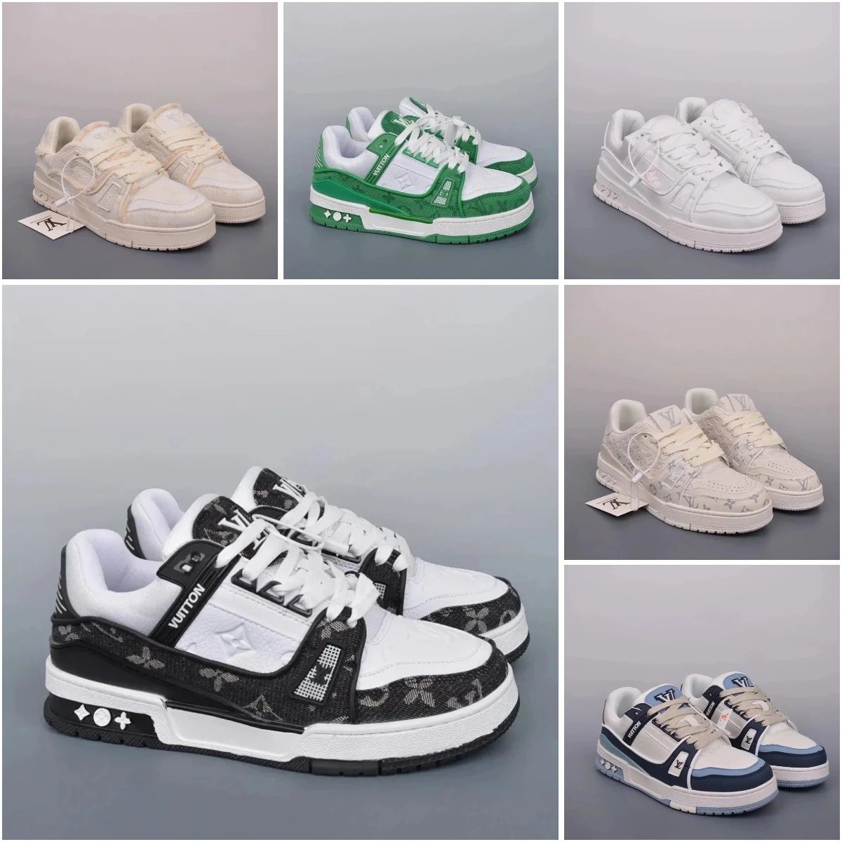 Louis Vuitton Low-top sneakers with monogram pattern