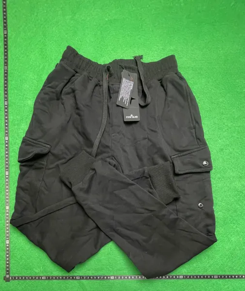 Stone Island Cargo Sweatpants Black - 1