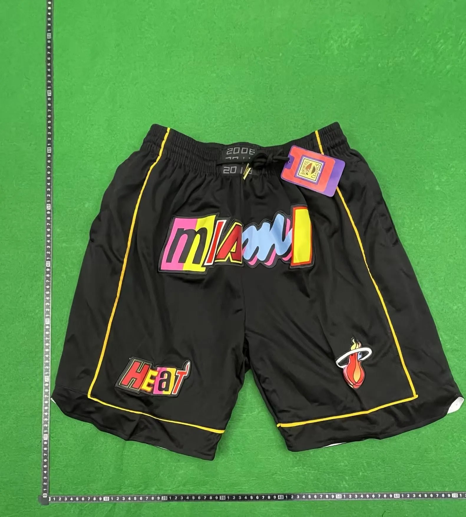 Miami Heat 2006 Championship Throwback Shorts Black Multicolor