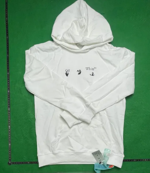 Off-White Off White™ Hand Print Hoodie White - 1