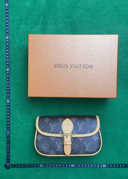Louis Vuitton Monogram Mini Saddle Bag Navy Blue Crossbody Bag - 1