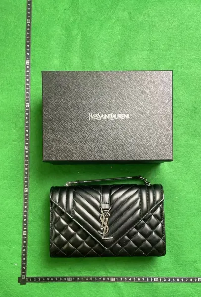 Saint Laurent Loulou Quilted Black Leather Chain Bag Shoulder Bags - 1