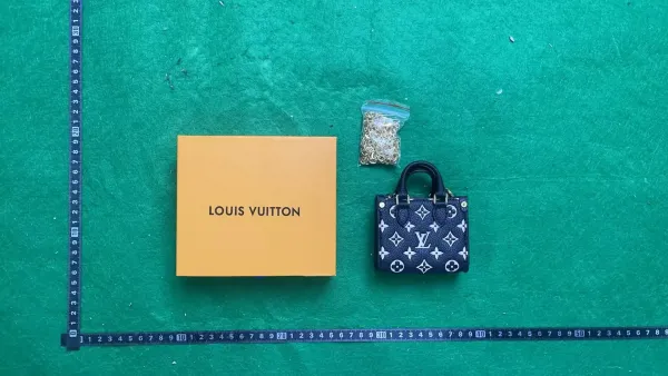 Louis Vuitton Mini Monogram Navy Blue Handbag - 1