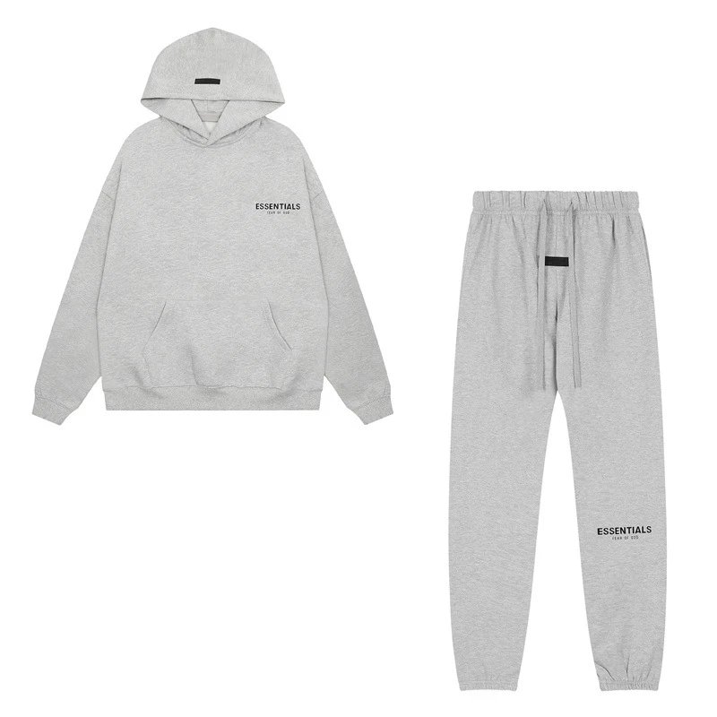 ESS Loose Fit Couple Hoodie and Casual Sweatpants Set
