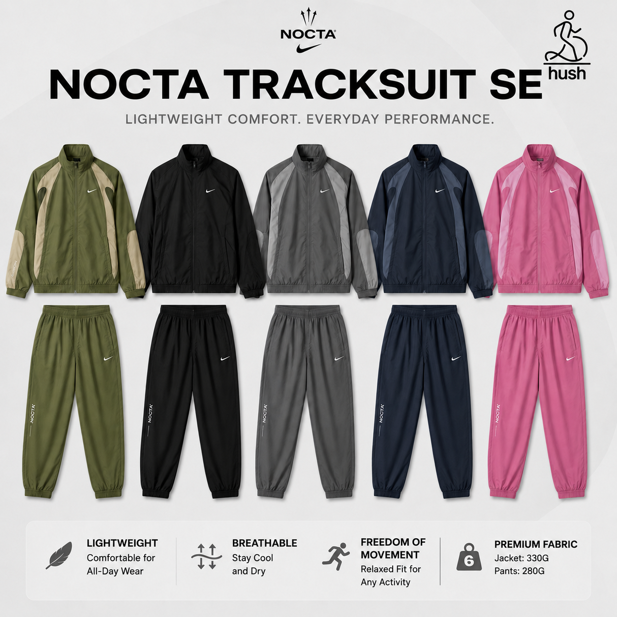 Hush Tracksuit Size Guide   https://hushbuy.x.yupoo.com/albums/240386042?uid=1&isSubCate=false&referr