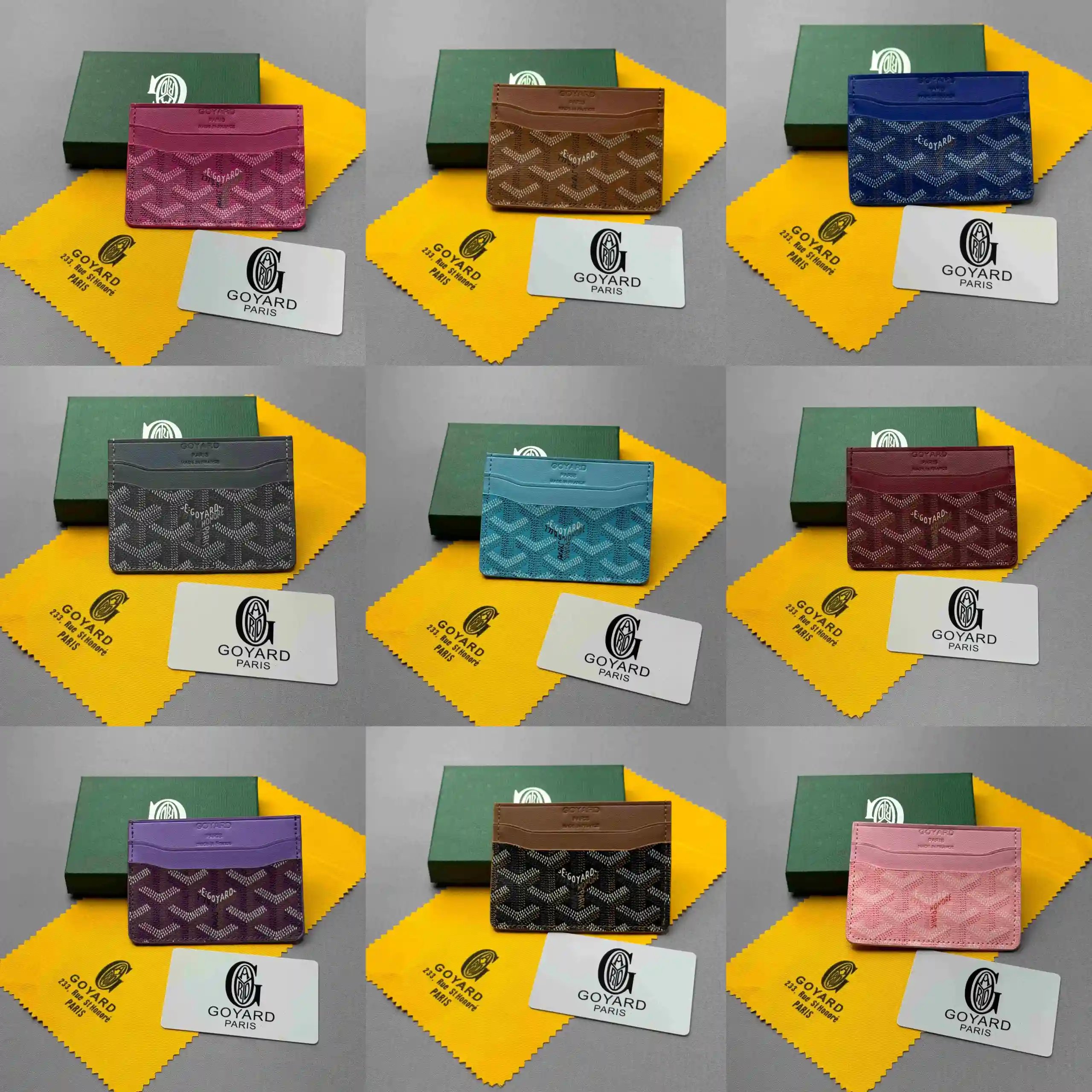 Goyard Saint-Honoré Card Holder Gray - 4