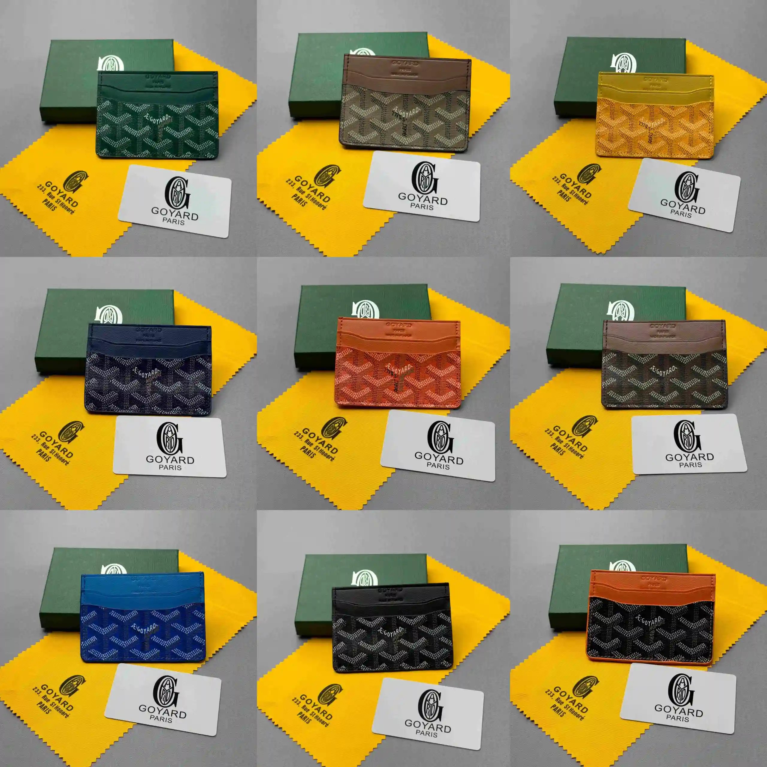 Goyard Saint-Honoré Card Holder Gray - 3