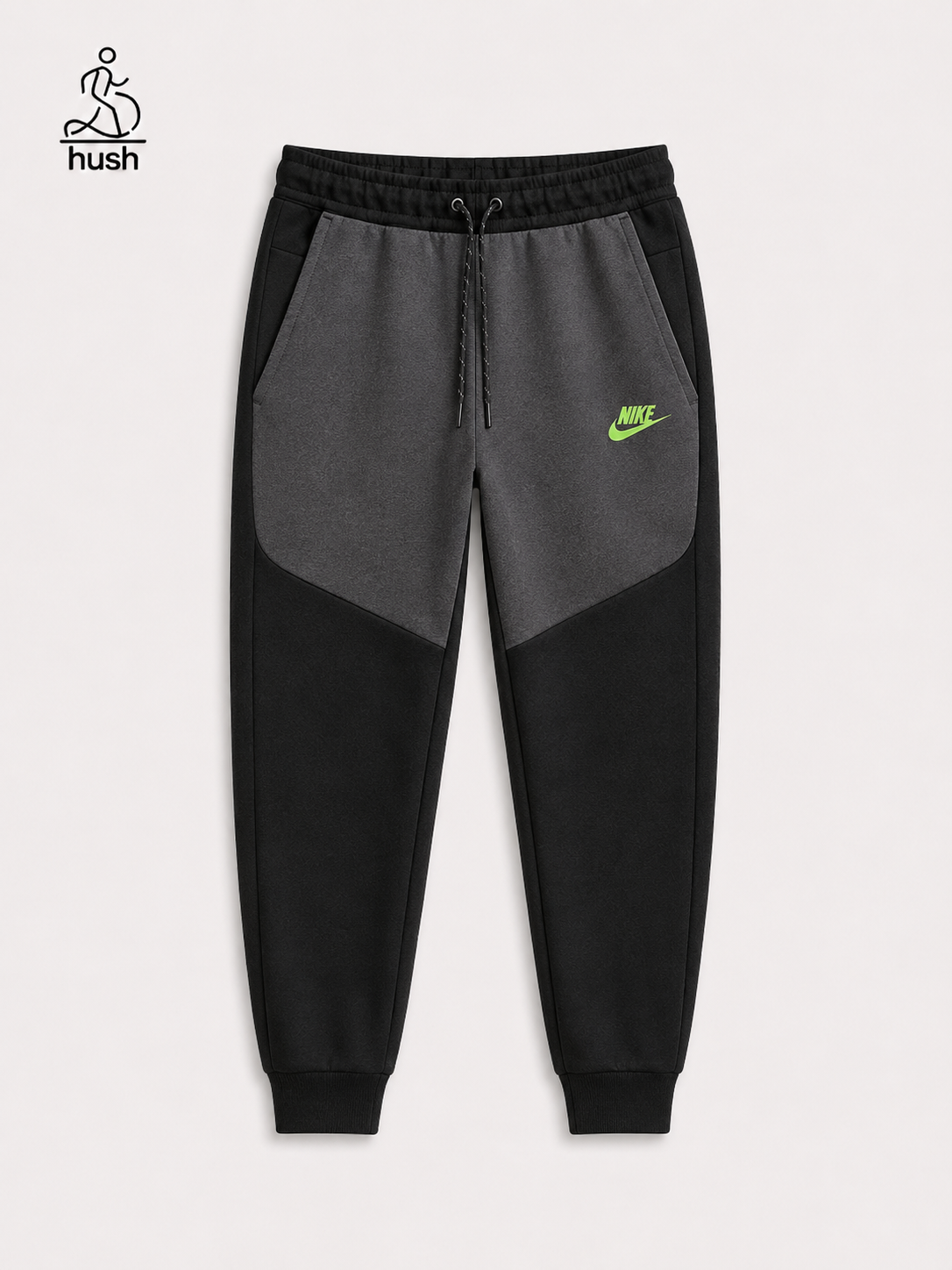 Black gray green pants