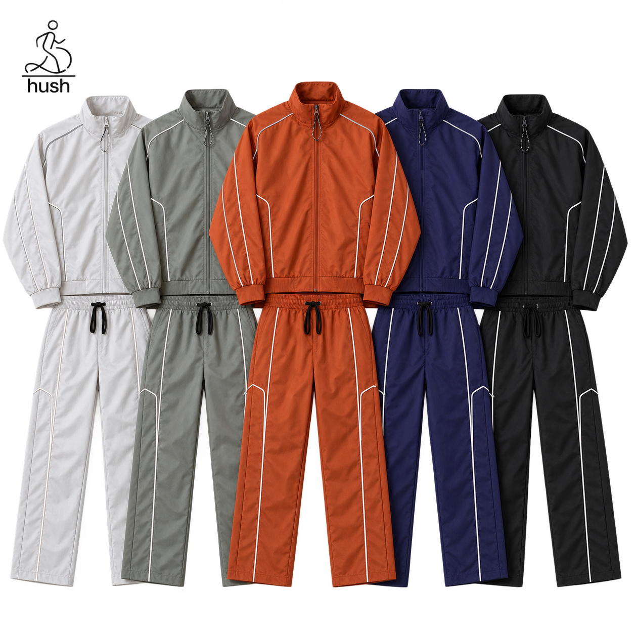 Hush | Nylon Stand-Collar Windproof Tracksuit |https://hushbuy.x.yupoo.com/albums/255921819?uid=1