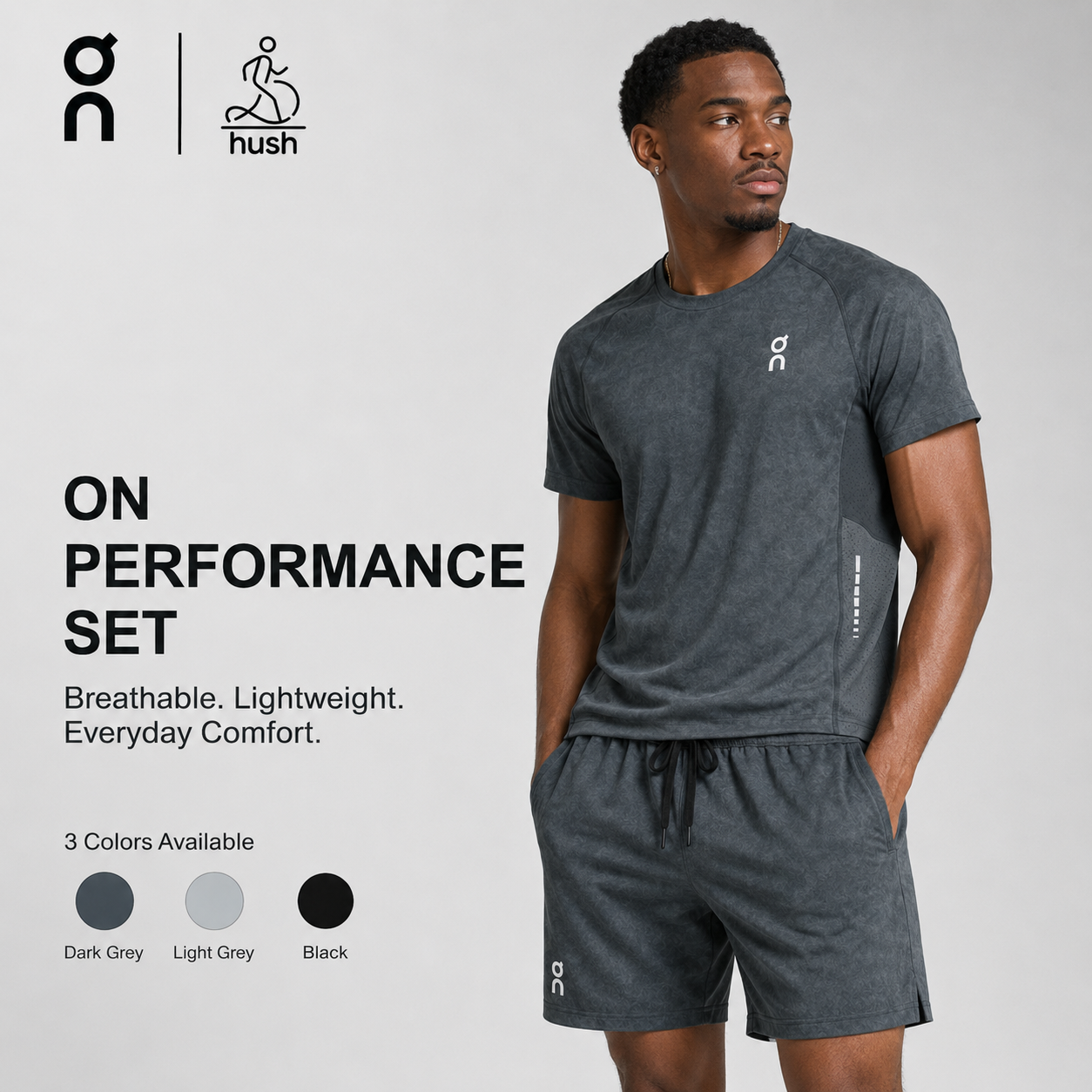 Hush | ON T-Shirt & Shorts Set | https://hushbuy.x.yupoo.com/albums/254075486?uid=1
