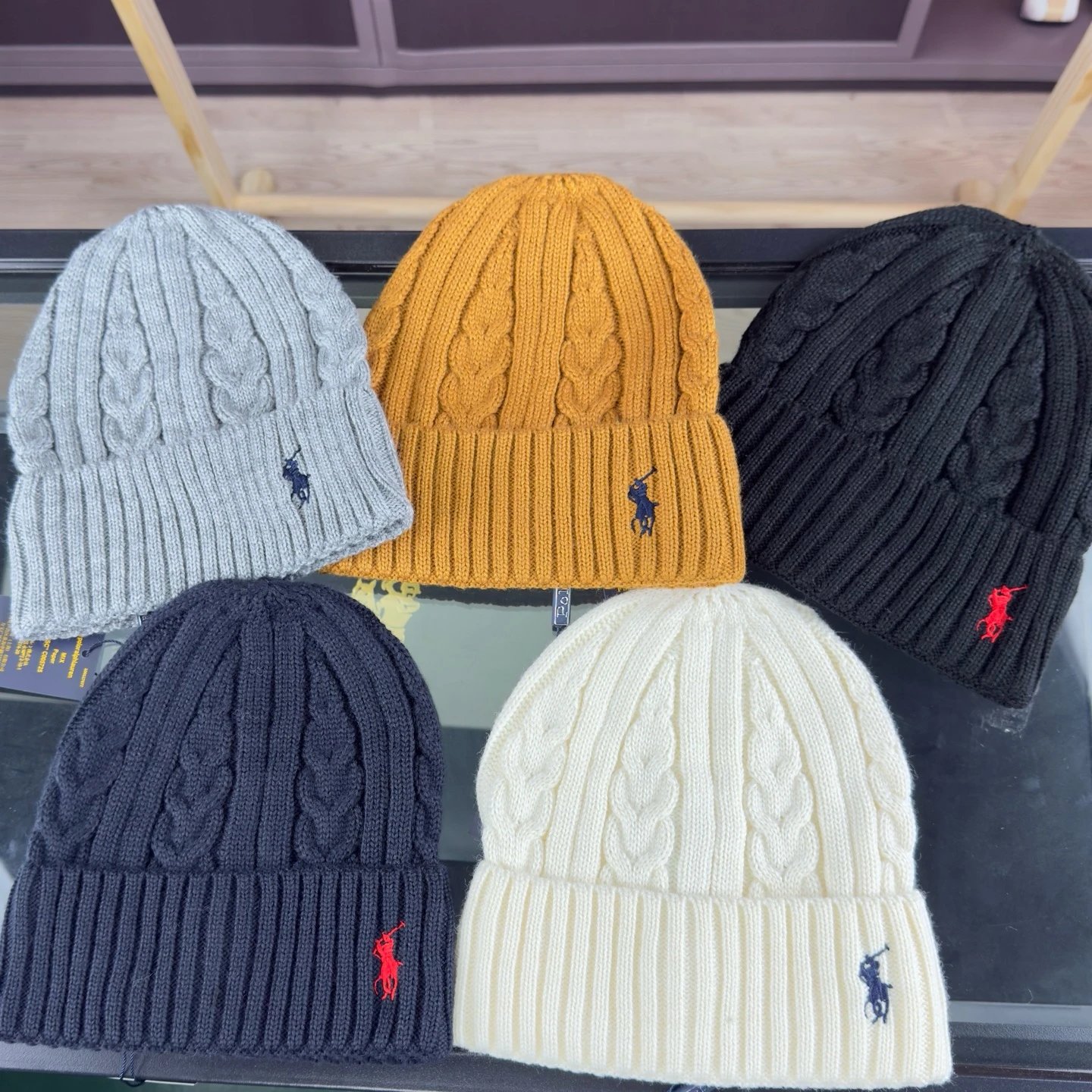 Polo Ralph Lauren Cable-Knit Beanies — Multiple Colors product photo 2