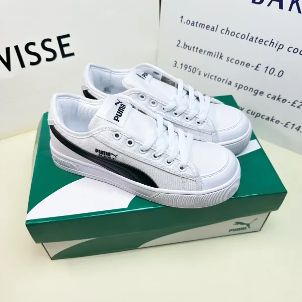 Puma Suede XL White / Black Sneakers - 1