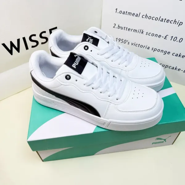 Puma Court Rider 2 White Black Sneakers - 1