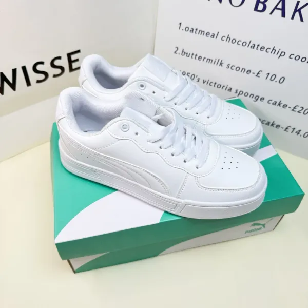 Puma Court Rider White Sneakers - 1