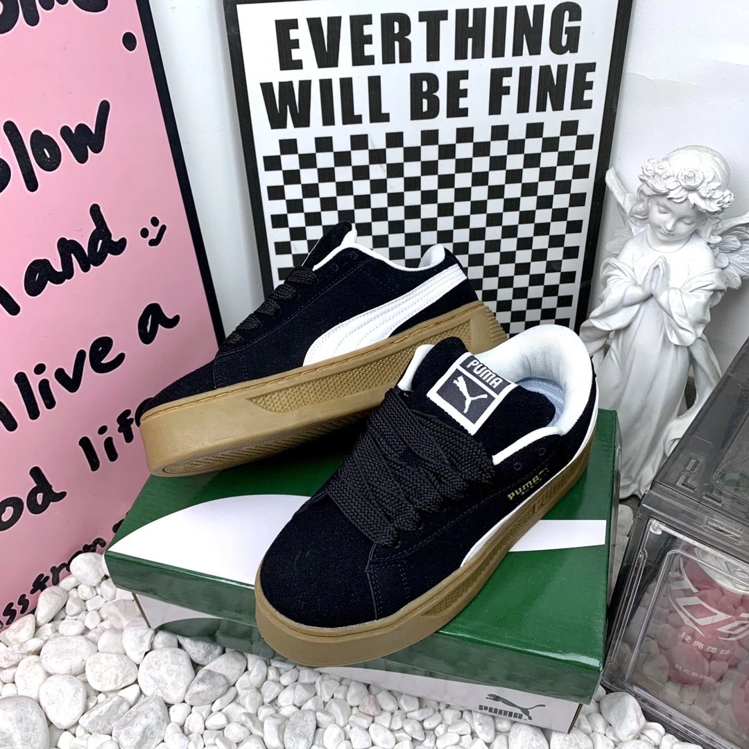 Puma Suede XL White Gold Sneakers Chunky Sneakers - 7