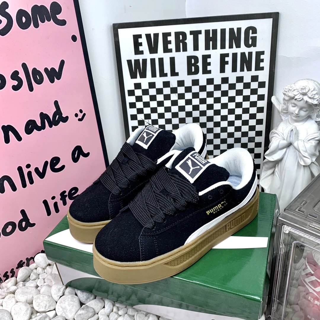 Puma Suede XL White Gold Sneakers Chunky Sneakers - 6