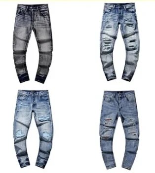 Preferred Hole Patch: Original Retro Straight Tube Trendy Jeans【
