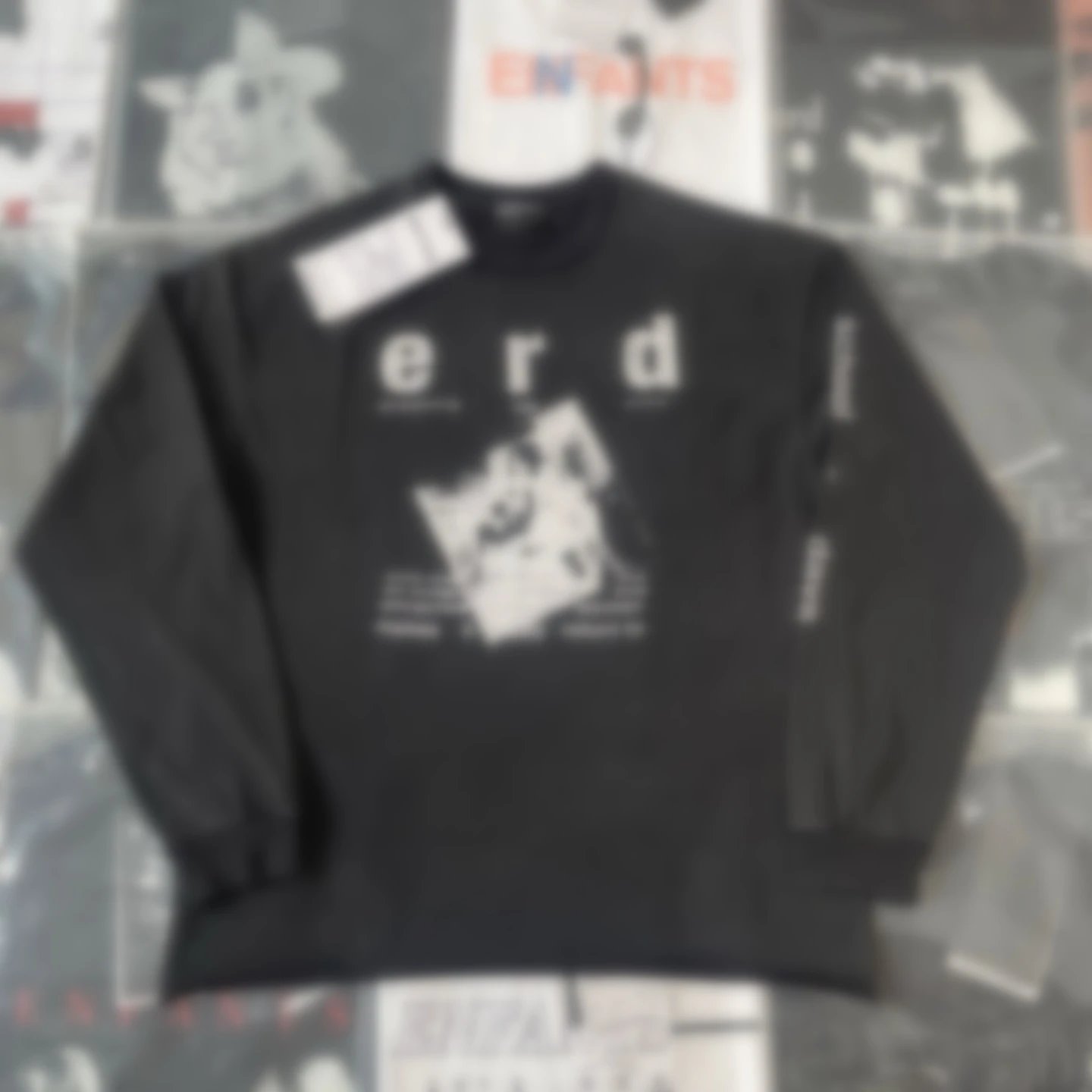 611-Portrait Film Washed Distressed Rolled Hem