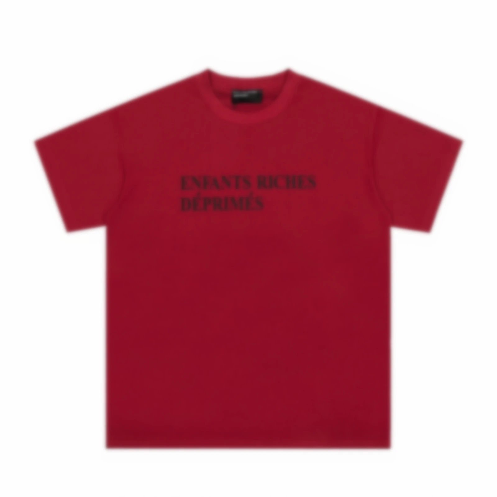 Basic Slogan Wine Red